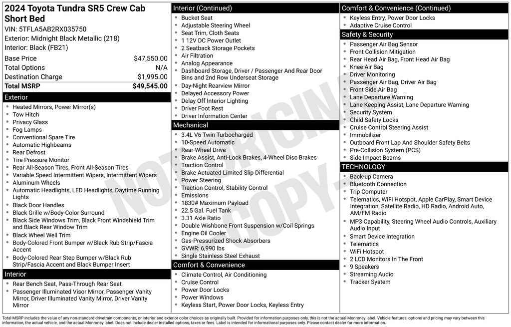 Used 2024 Toyota Tundra SR5 RWD image 32