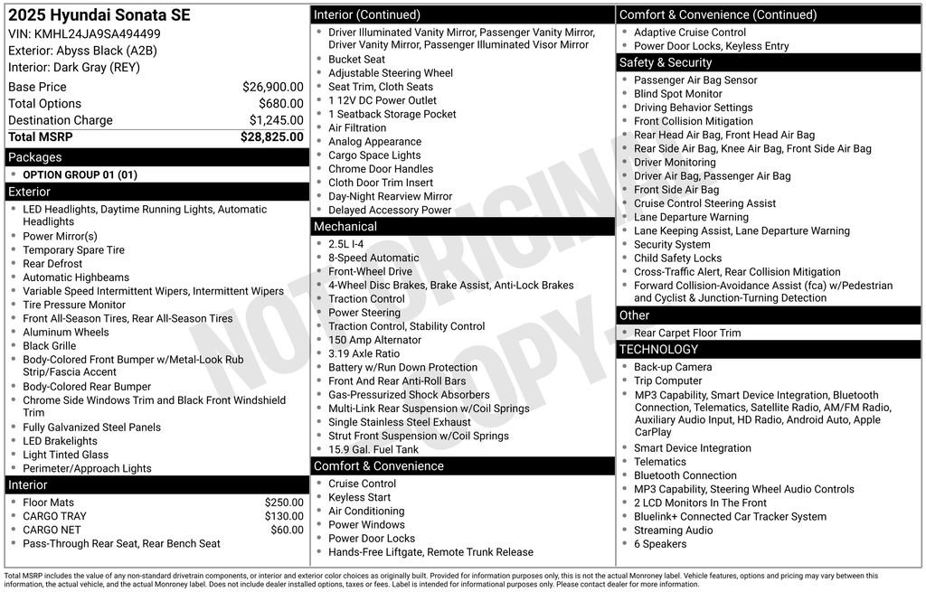 Certified 2025 Hyundai Sonata SE FWD image 5