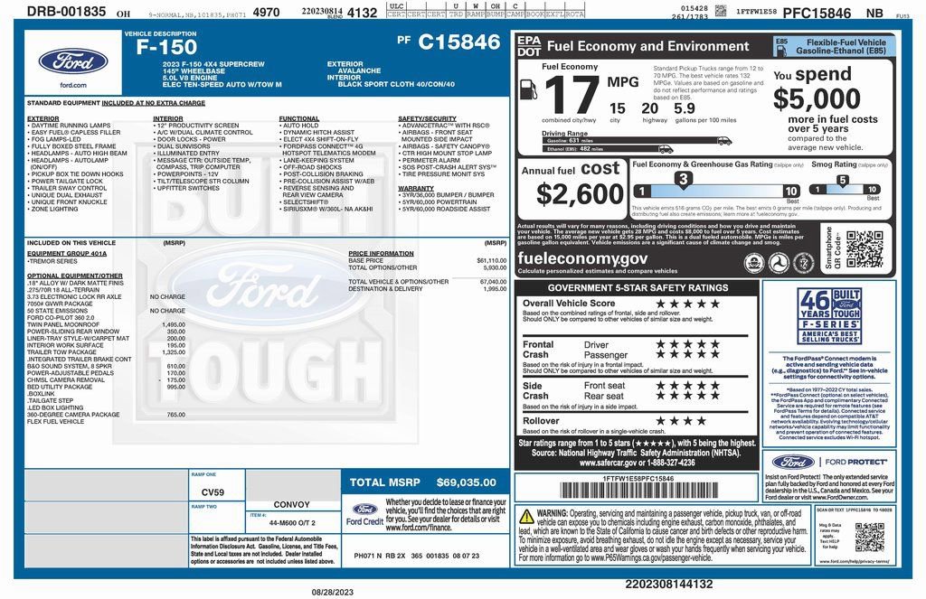 Used 2023 Ford F150 Tremor w/ Trailer Tow Package image 4