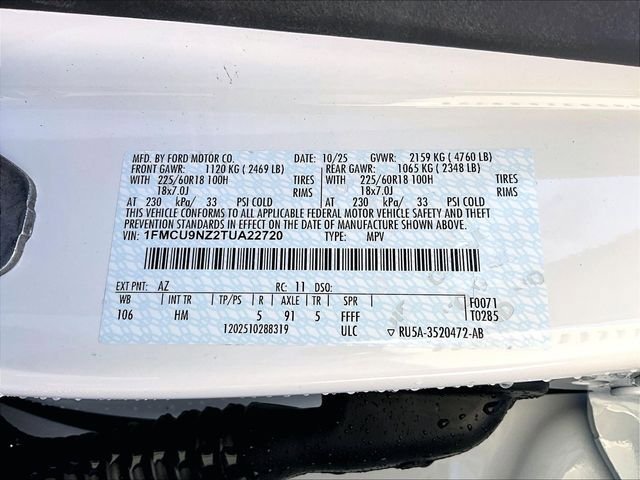 New 2026 Ford Escape ST-Line Select w/ Tech Pack #1 AWD/4WD image 14