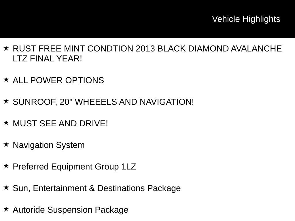 Used 2013 Chevrolet Avalanche LTZ image 5