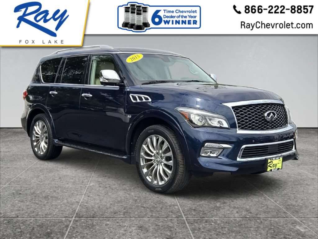 Used 2015 INFINITI QX80 4WD w/ Deluxe Technology Package