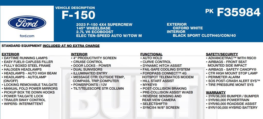 Used 2023 Ford F150 XL w/ STX Appearance Package AWD/4WD image 17