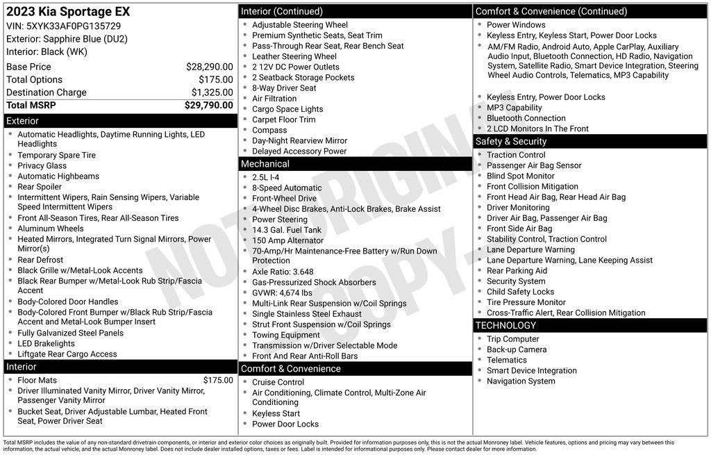Certified 2023 Kia Sportage EX FWD image 8