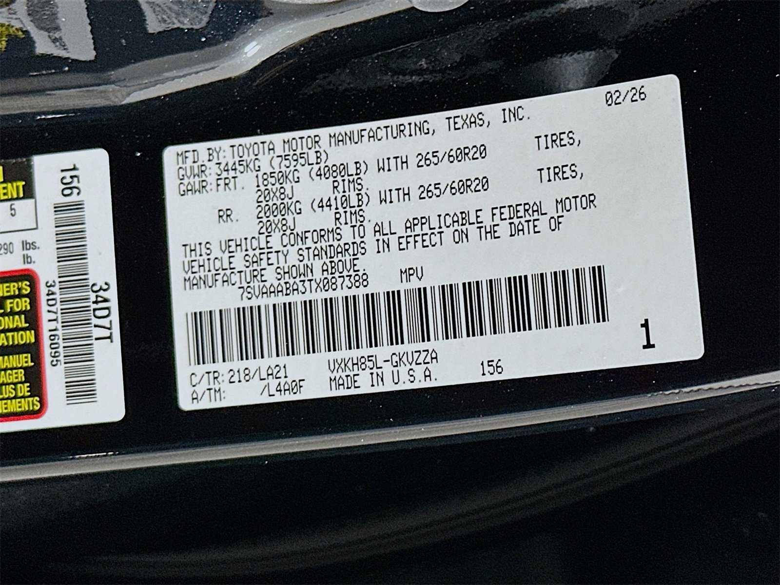 New 2026 Toyota Sequoia Platinum image 34