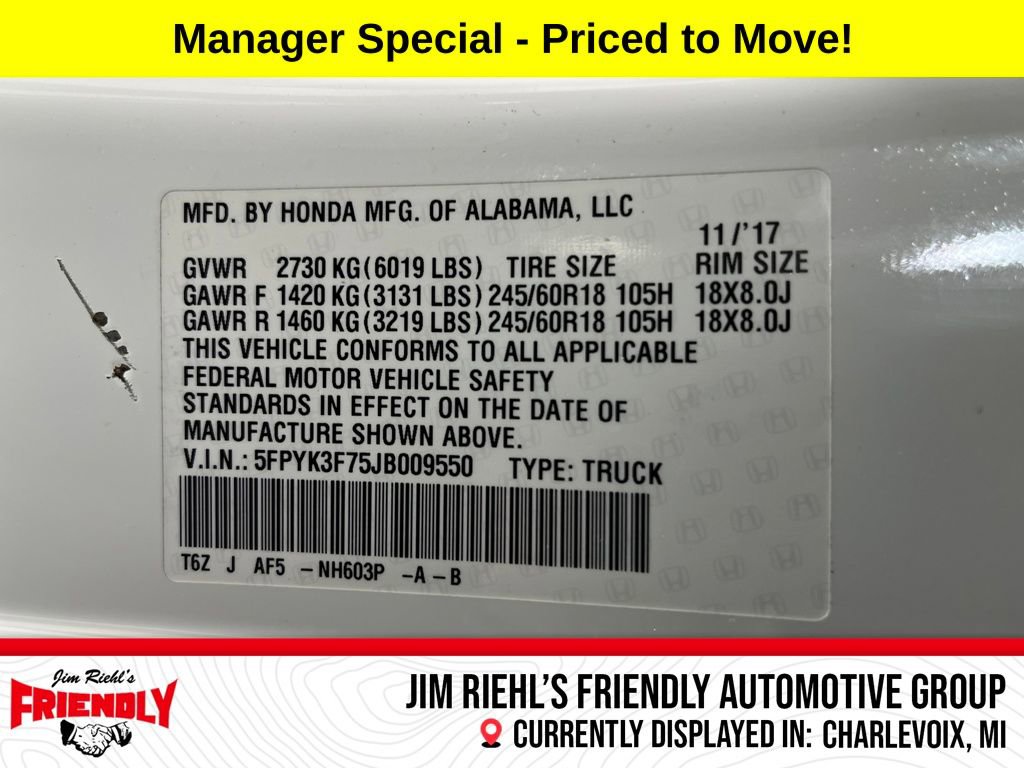 Used 2018 Honda Ridgeline RTL-E image 30