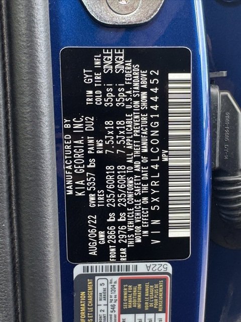 Certified 2022 Kia Sorento S image 15