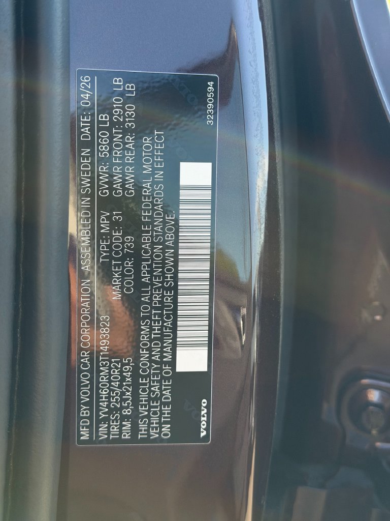 New 2026 Volvo XC60 T8 Ultra w/ Climate Package AWD/4WD image 33