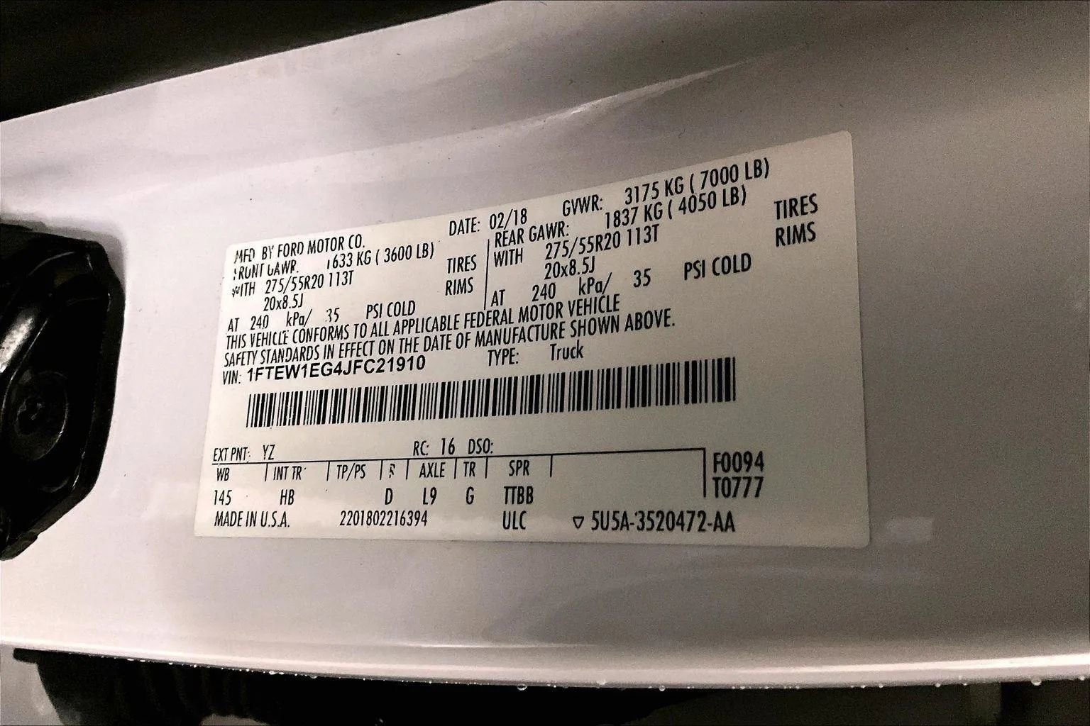 Used 2018 Ford F150 Lariat w/ Equipment Group 502A Luxury image 34