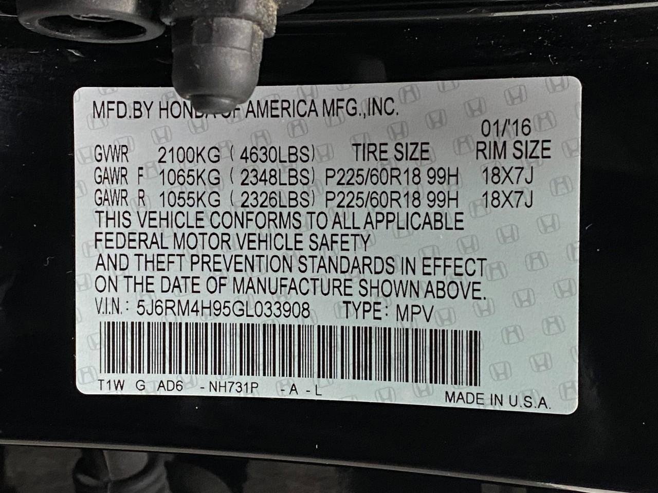 Used 2016 Honda CR-V Touring image 34