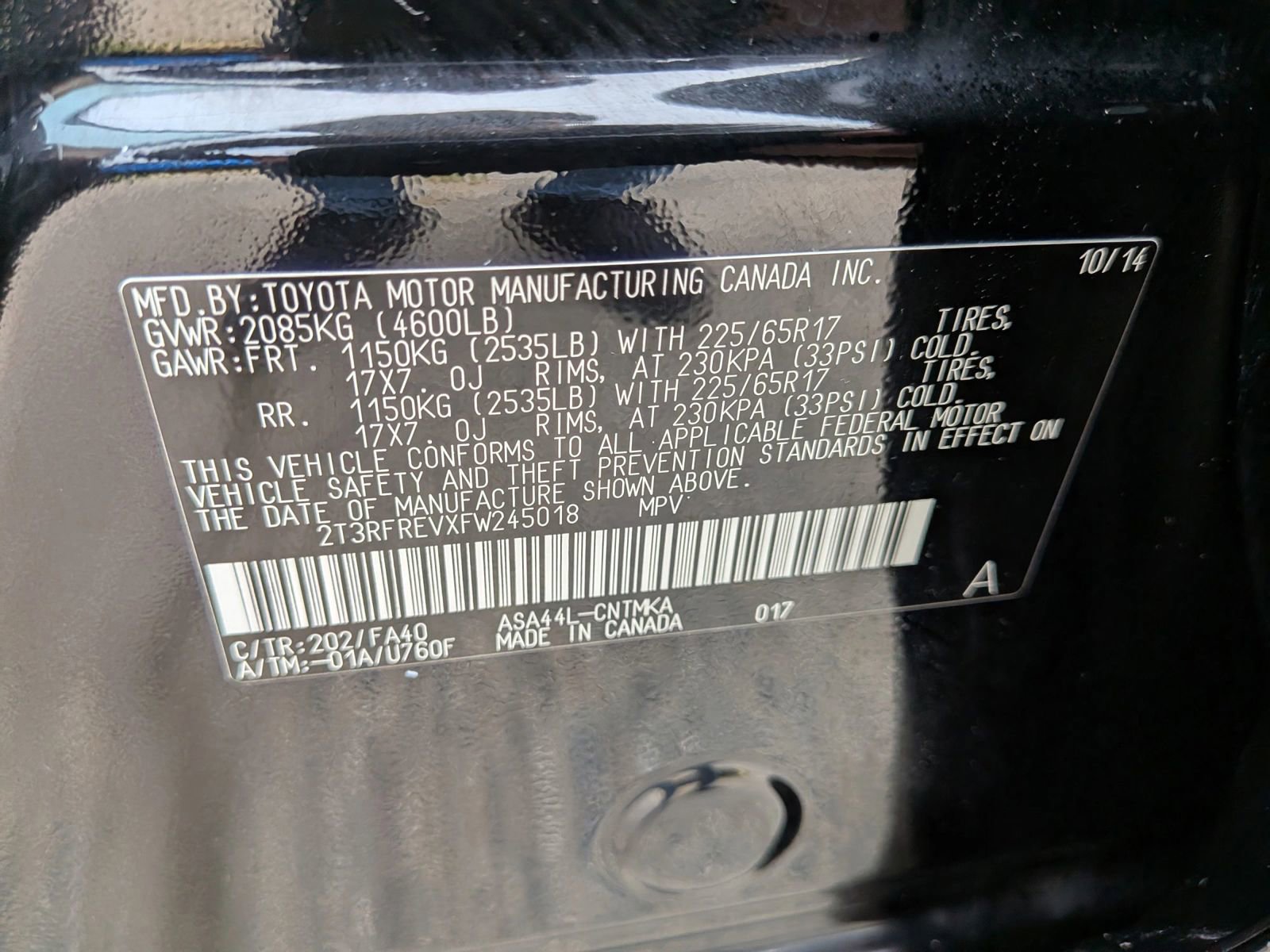 Used 2015 Toyota RAV4 XLE AWD/4WD image 59