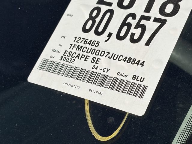Used 2018 Ford Escape SE w/ SE Sync 3 Package image 10