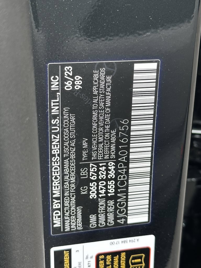 Certified 2023 Mercedes-Benz EQE 350+ 4MATIC SUV image 36
