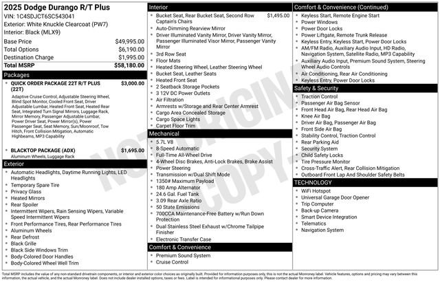 Certified 2025 Dodge Durango R/T AWD/4WD image 15