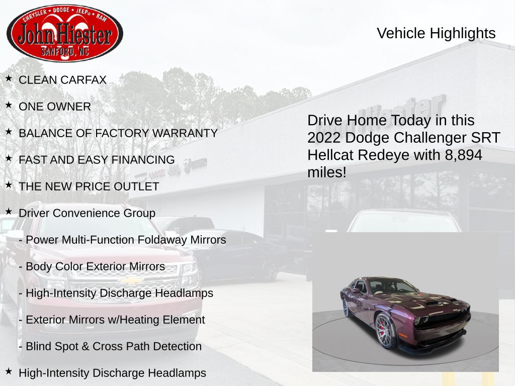 Used 2022 Dodge Challenger SRT Hellcat Redeye RWD image 5