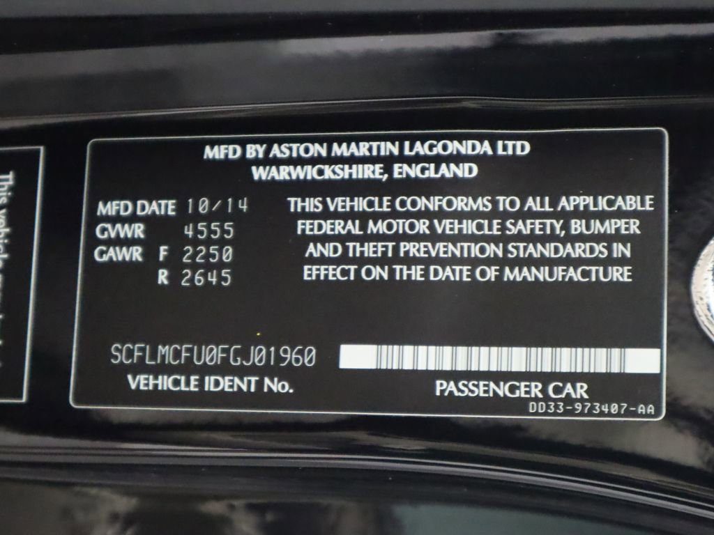 Used 2015 Aston Martin Vanquish Coupe image 34