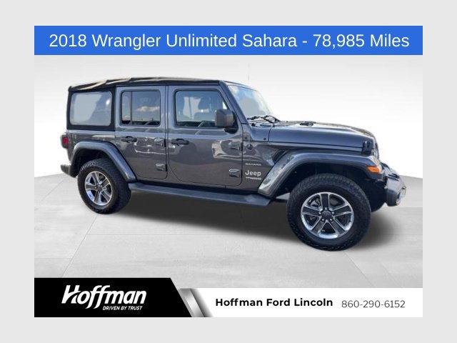 Used 2018 Jeep Wrangler Unlimited Sahara AWD/4WD image 1