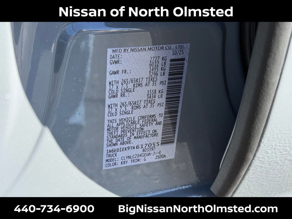 New 2026 Nissan Frontier SV w/ SV Convenience Package image 20