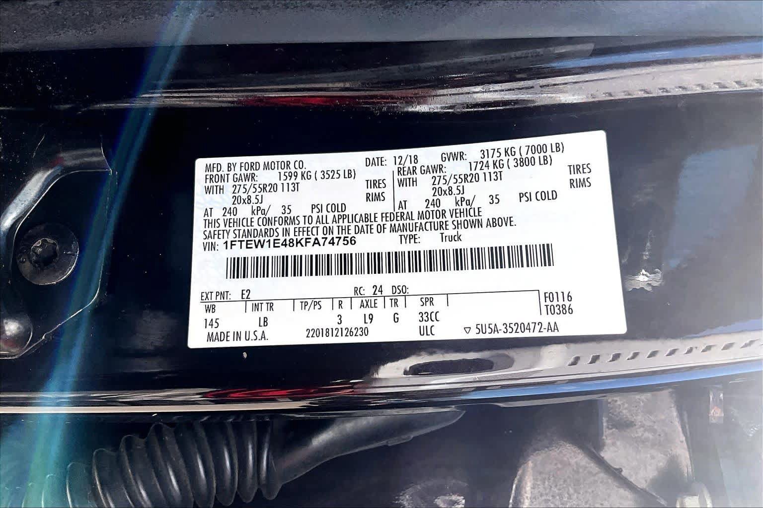 Used 2019 Ford F150 Lariat w/ Equipment Group 502A Luxury AWD/4WD image 37