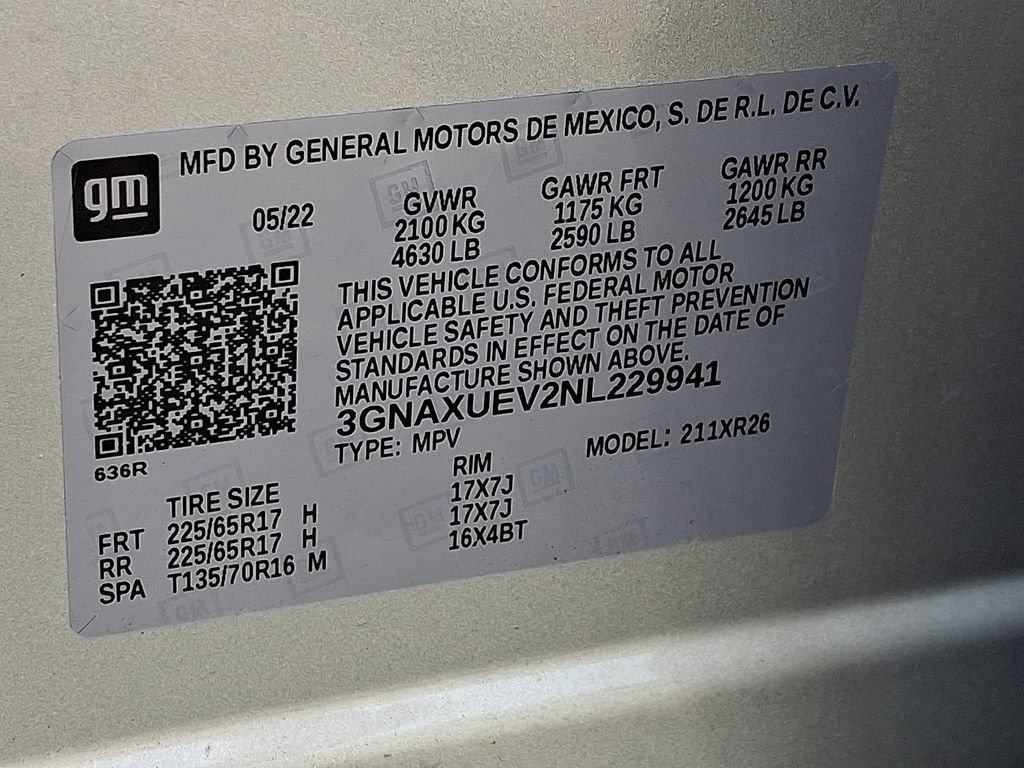 Used 2022 Chevrolet Equinox LT AWD/4WD image 32