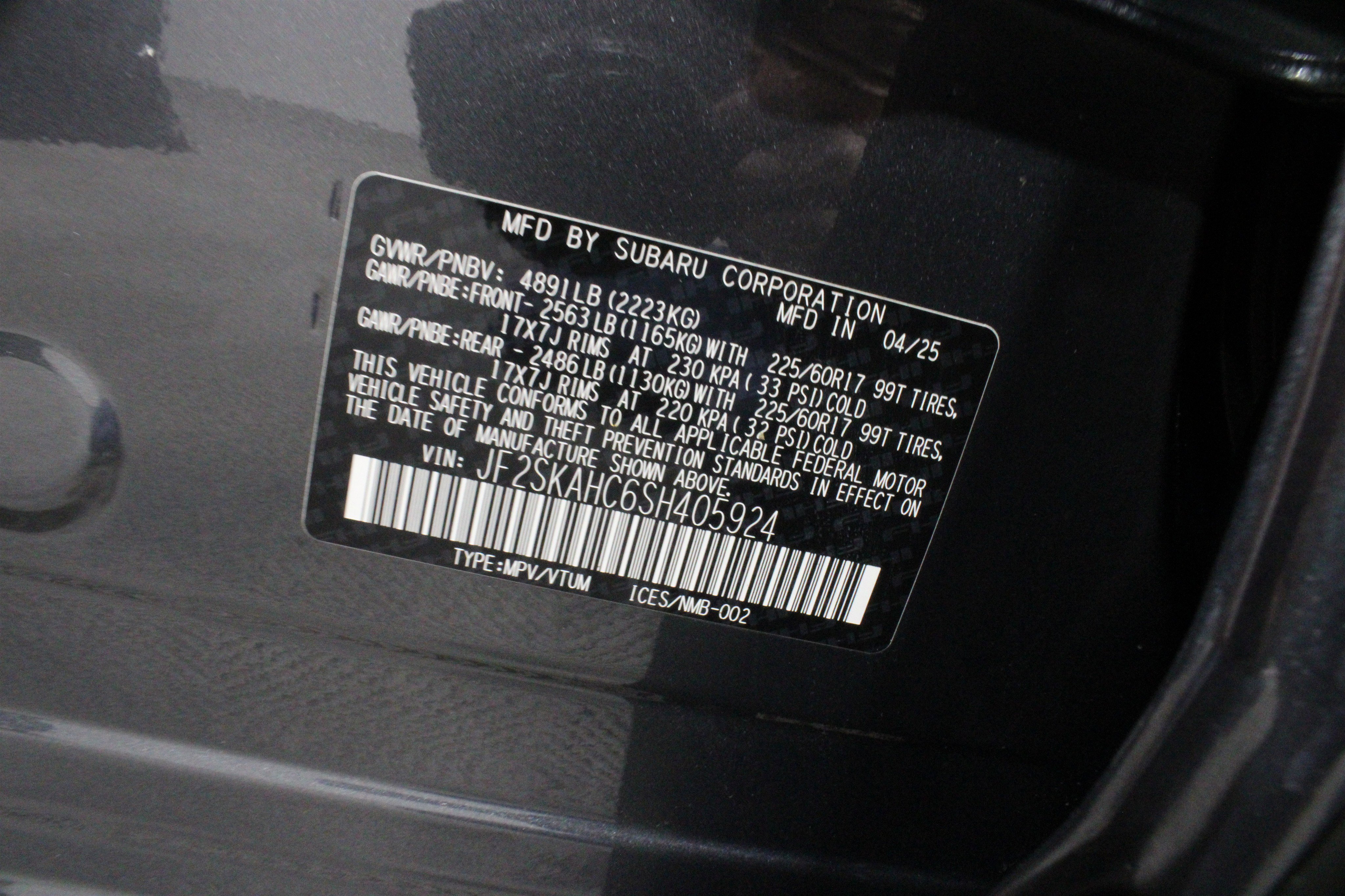 Certified 2025 Subaru Forester Wilderness AWD/4WD image 36