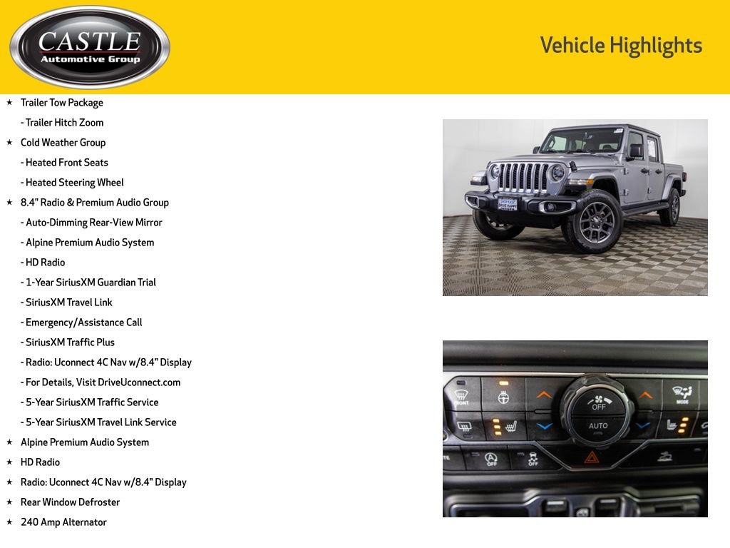 Used 2020 Jeep Gladiator Overland AWD/4WD image 8