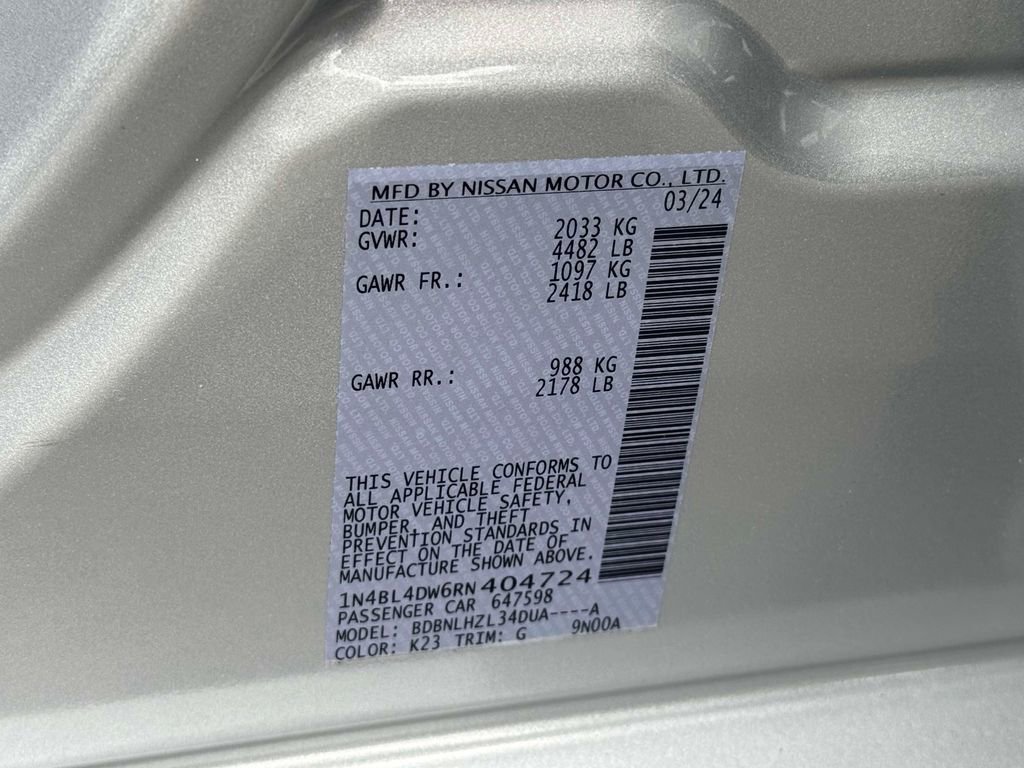 Certified 2024 Nissan Altima 2.5 SV image 24