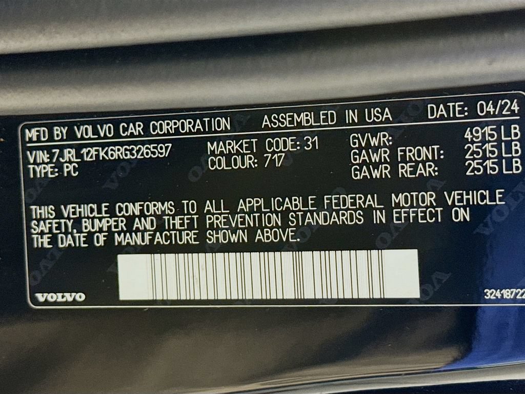 Used 2024 Volvo S60 B5 Core FWD image 30