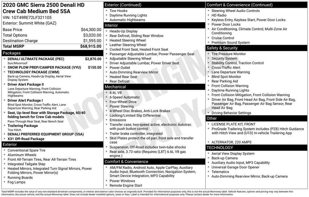 Used 2020 GMC Sierra 2500 Denali w/ Denali Ultimate Package image 42