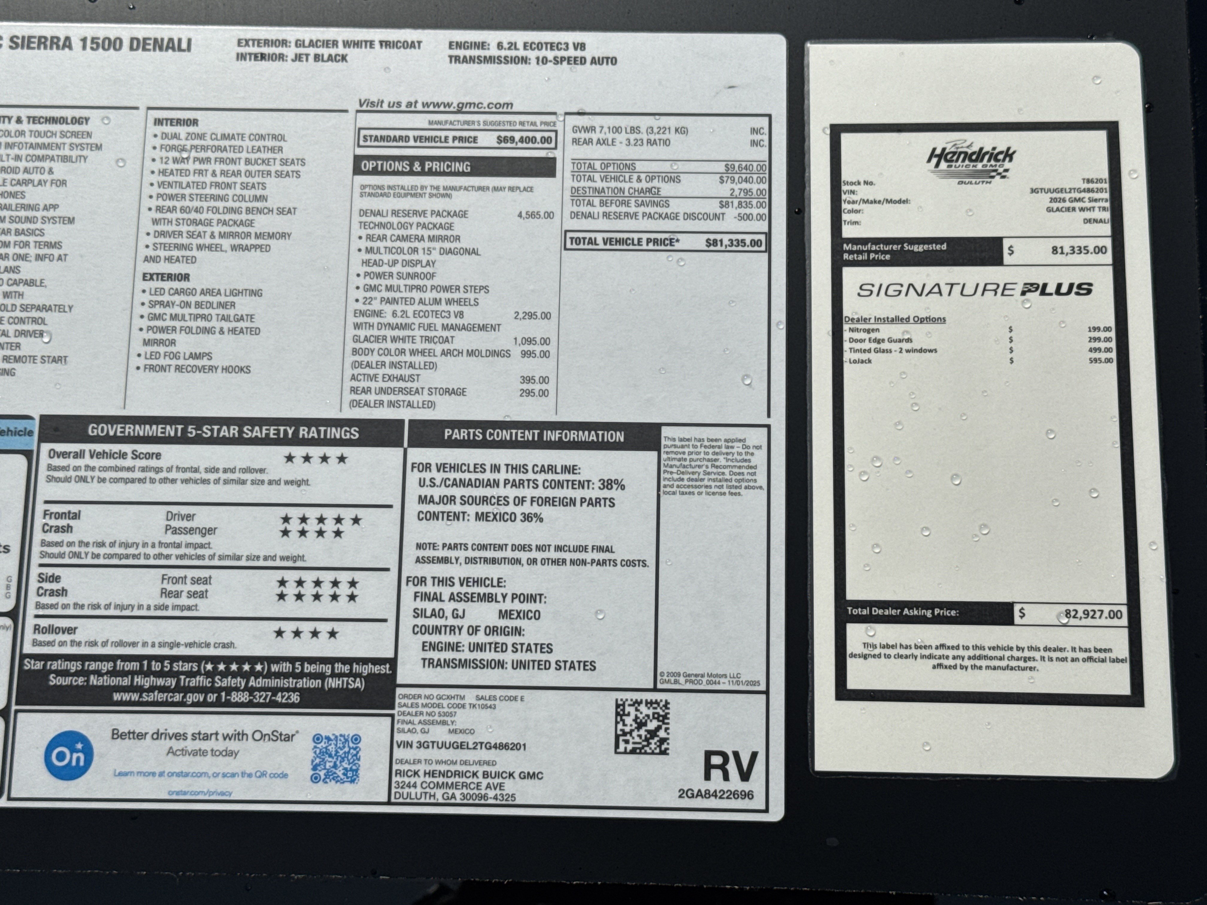 New 2026 GMC Sierra 1500 Denali w/ Denali Reserve Package AWD/4WD image 38