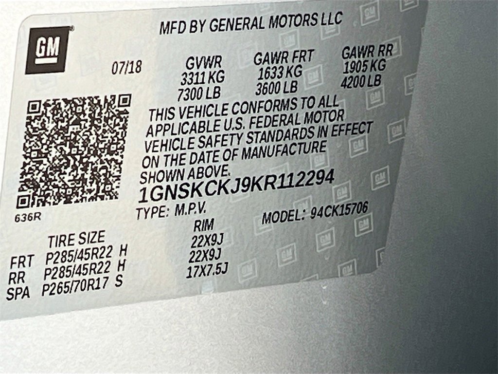 Used 2019 Chevrolet Tahoe Premier w/ RST 6.2L Performance Edition image 34