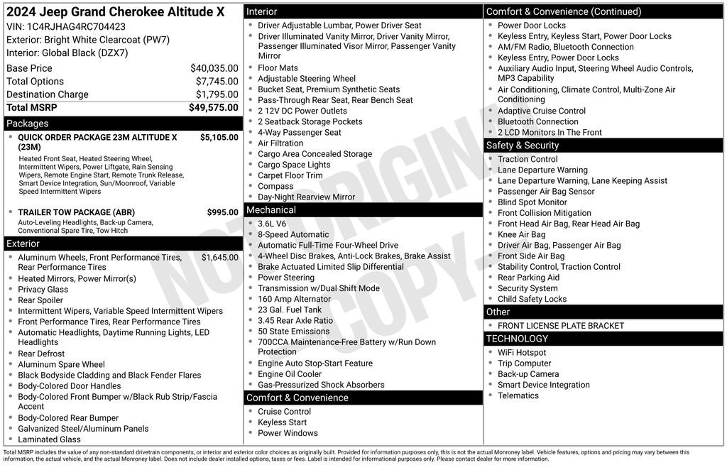Used 2024 Jeep Grand Cherokee Altitude image 33