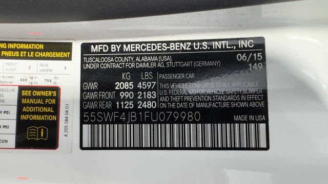 Used 2015 Mercedes-Benz C 300 Sedan w/ Sport Package image 37