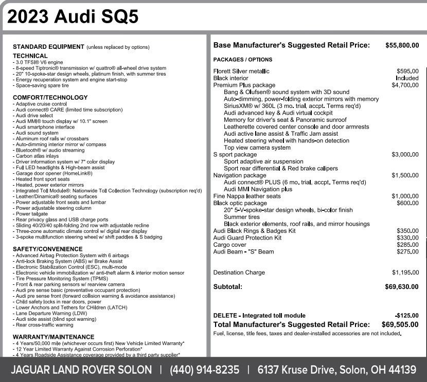 Used 2023 Audi SQ5 Premium Plus AWD/4WD image 15