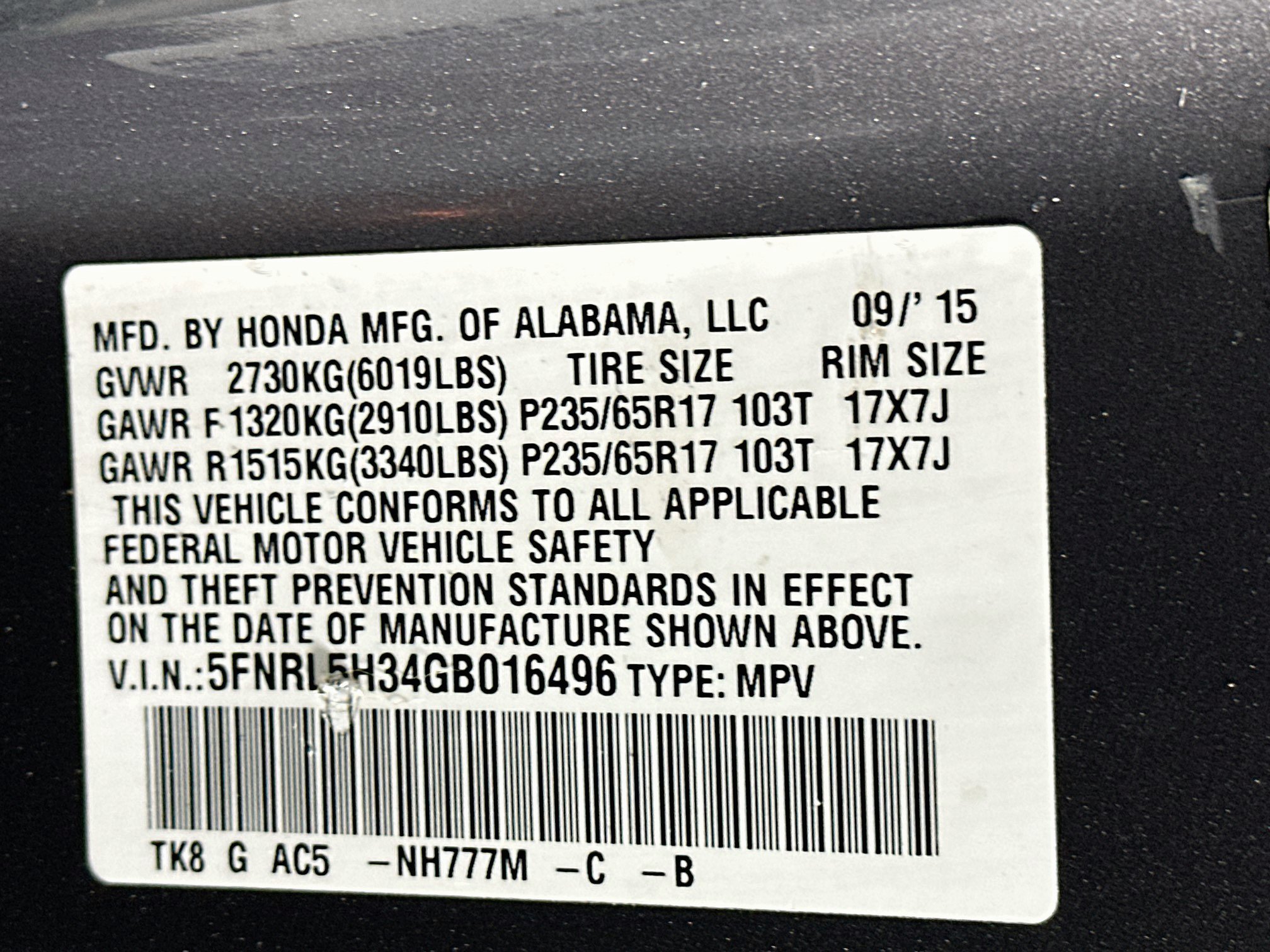 Used 2016 Honda Odyssey SE image 12