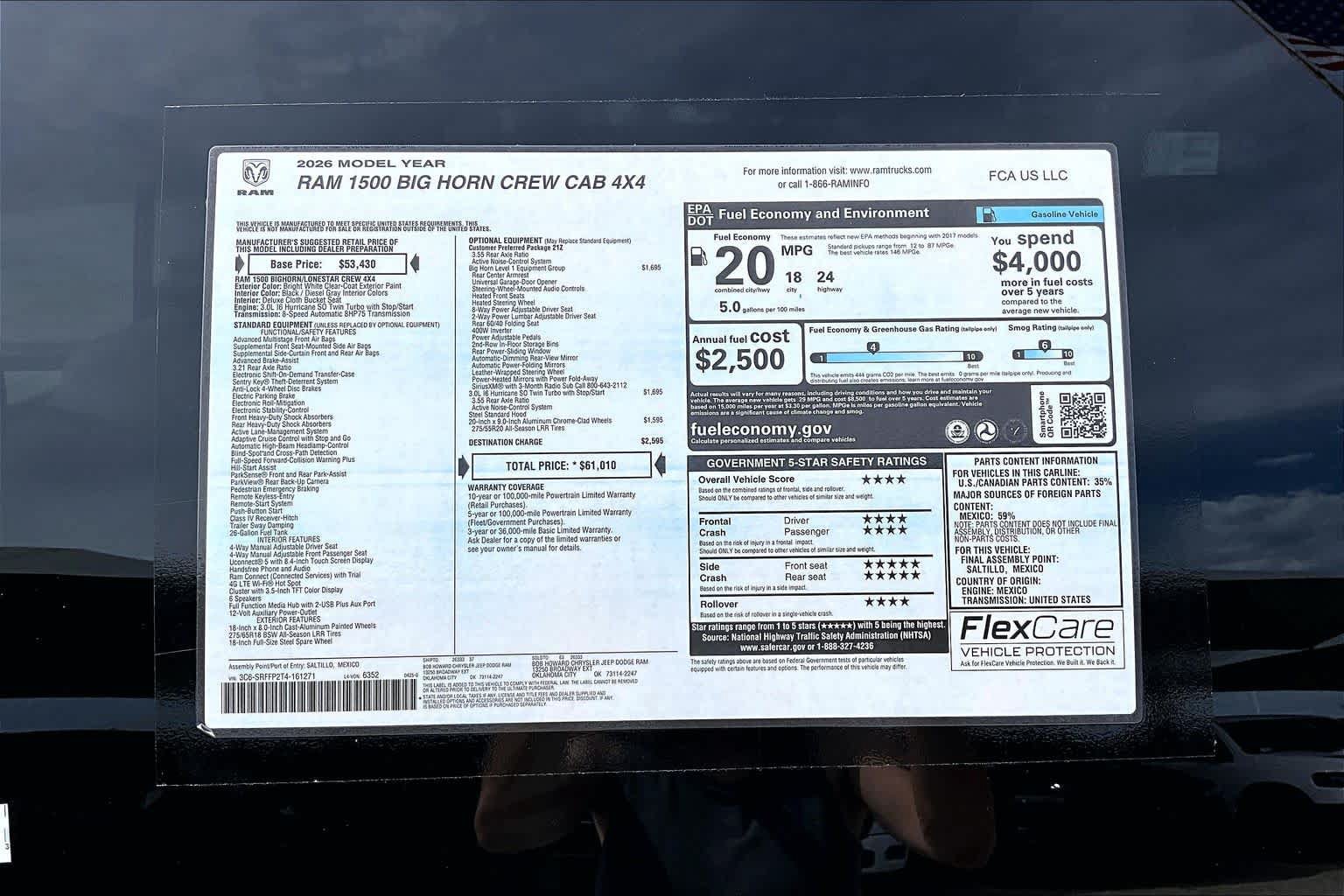 New 2026 RAM 1500 Big Horn AWD/4WD image 17
