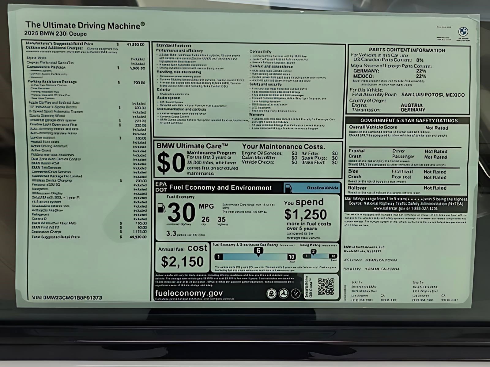 Used 2025 BMW 230i Coupe w/ Convenience Package image 27