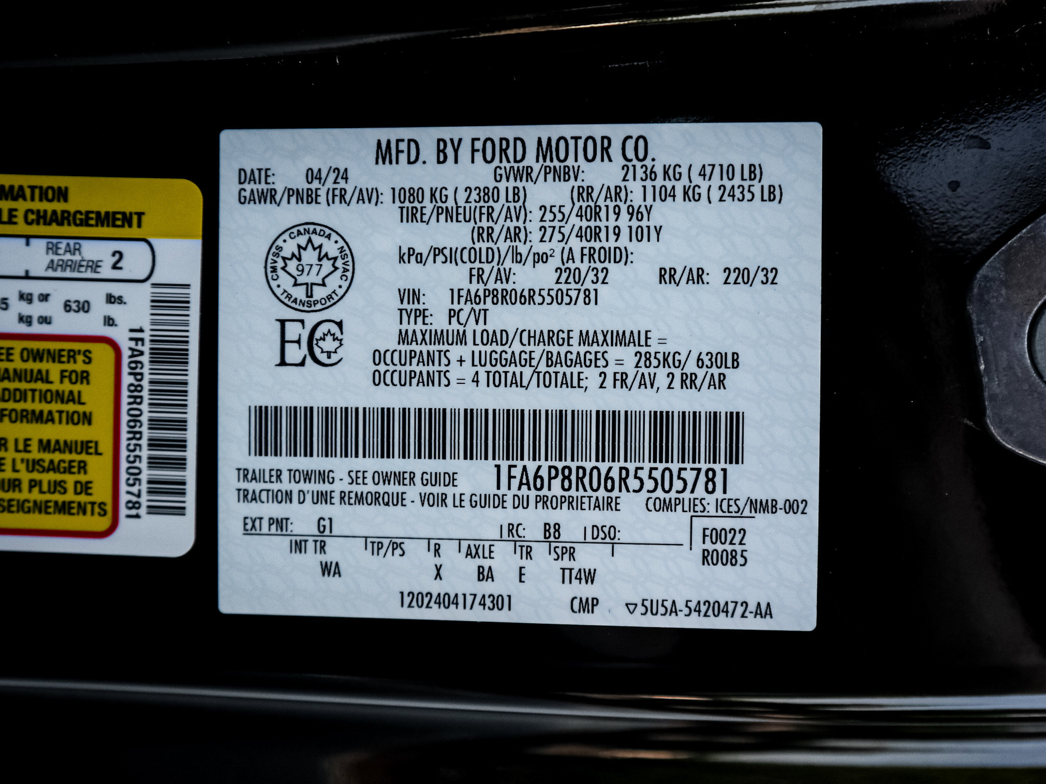 Used 2024 Ford Mustang Dark Horse RWD image 34