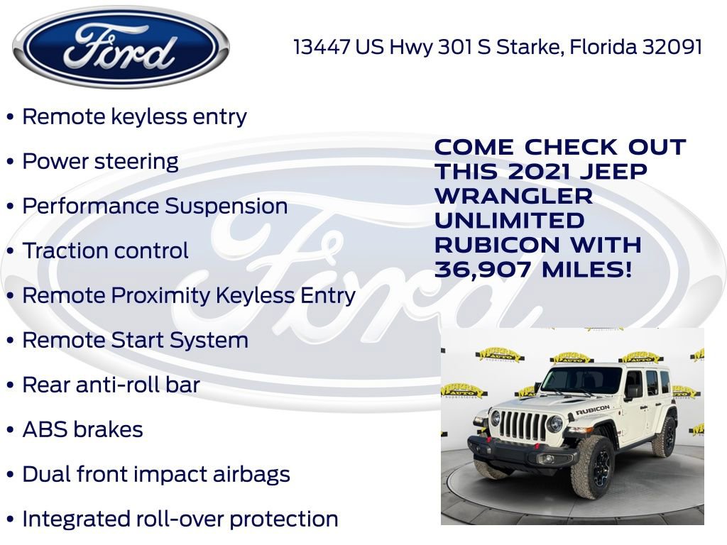 Used 2021 Jeep Wrangler Unlimited Rubicon image 20