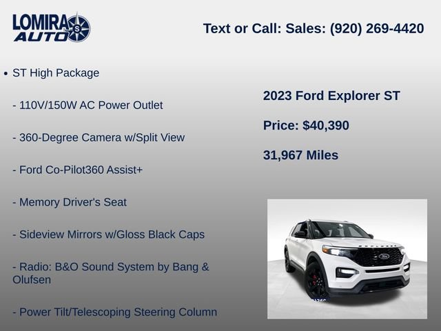 Used 2023 Ford Explorer ST w/ Technology Package AWD/4WD image 21