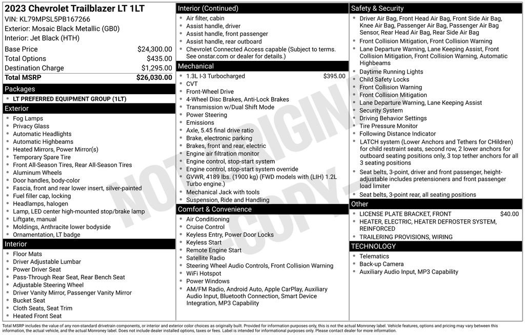 Certified 2023 Chevrolet TrailBlazer LT image 3