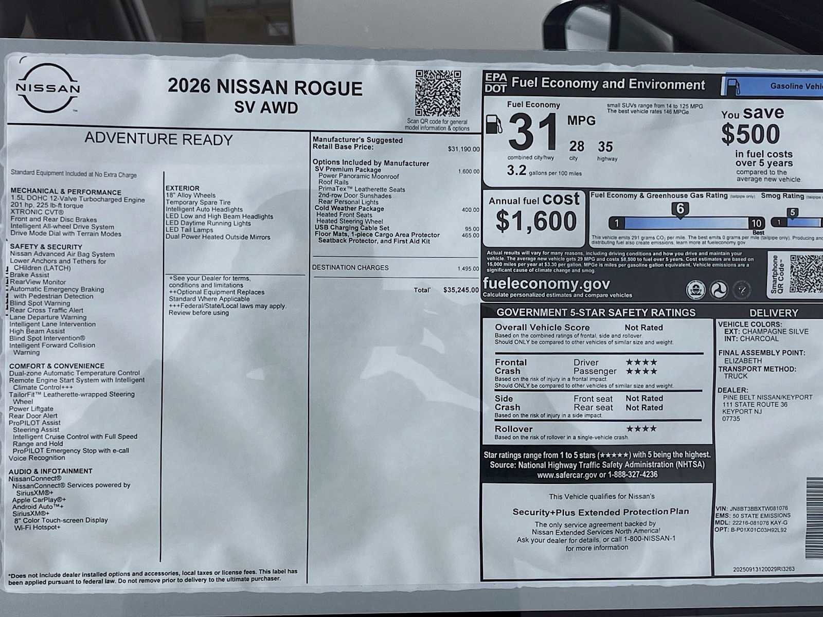 New 2026 Nissan Rogue SV image 6