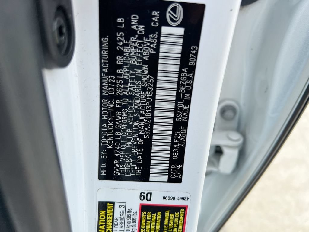 Certified 2023 Lexus ES 350 F Sport w/ Accessory Package (Z2) FWD image 22