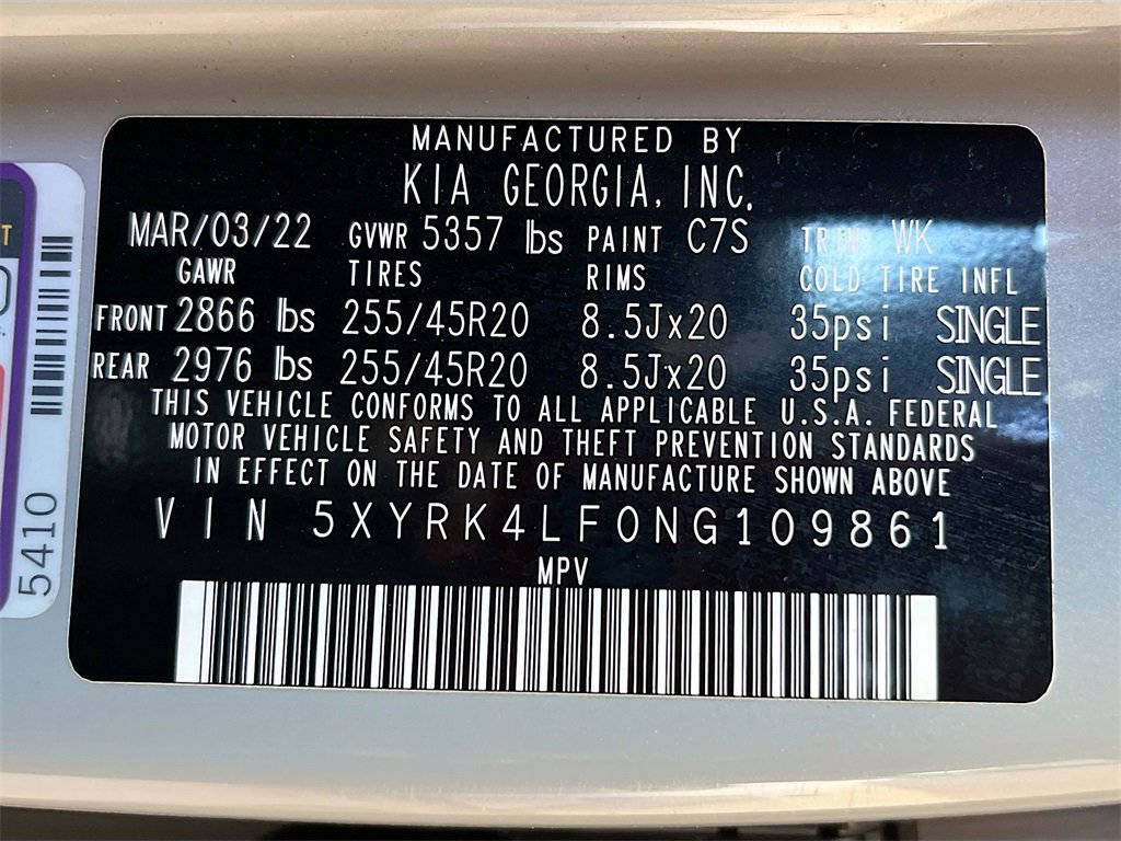 Used 2022 Kia Sorento SX image 35