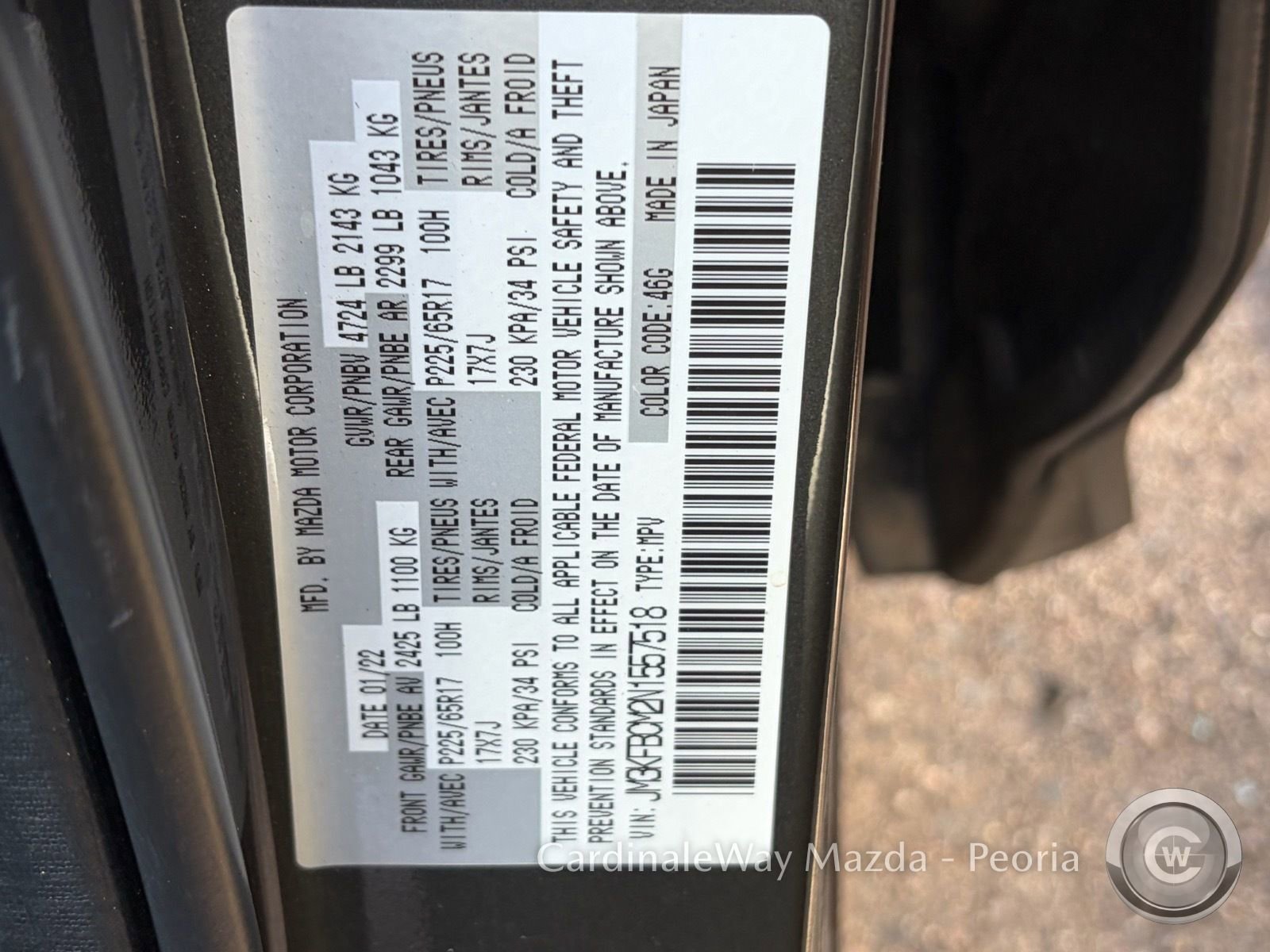 Used 2022 MAZDA CX-5 AWD 2.5 S w/ Preferred Package image 13