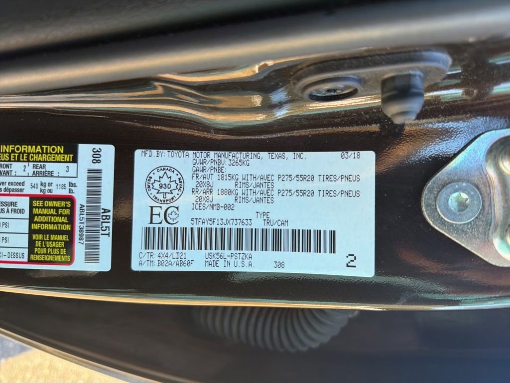 Used 2018 Toyota Tundra 1794 Edition image 19