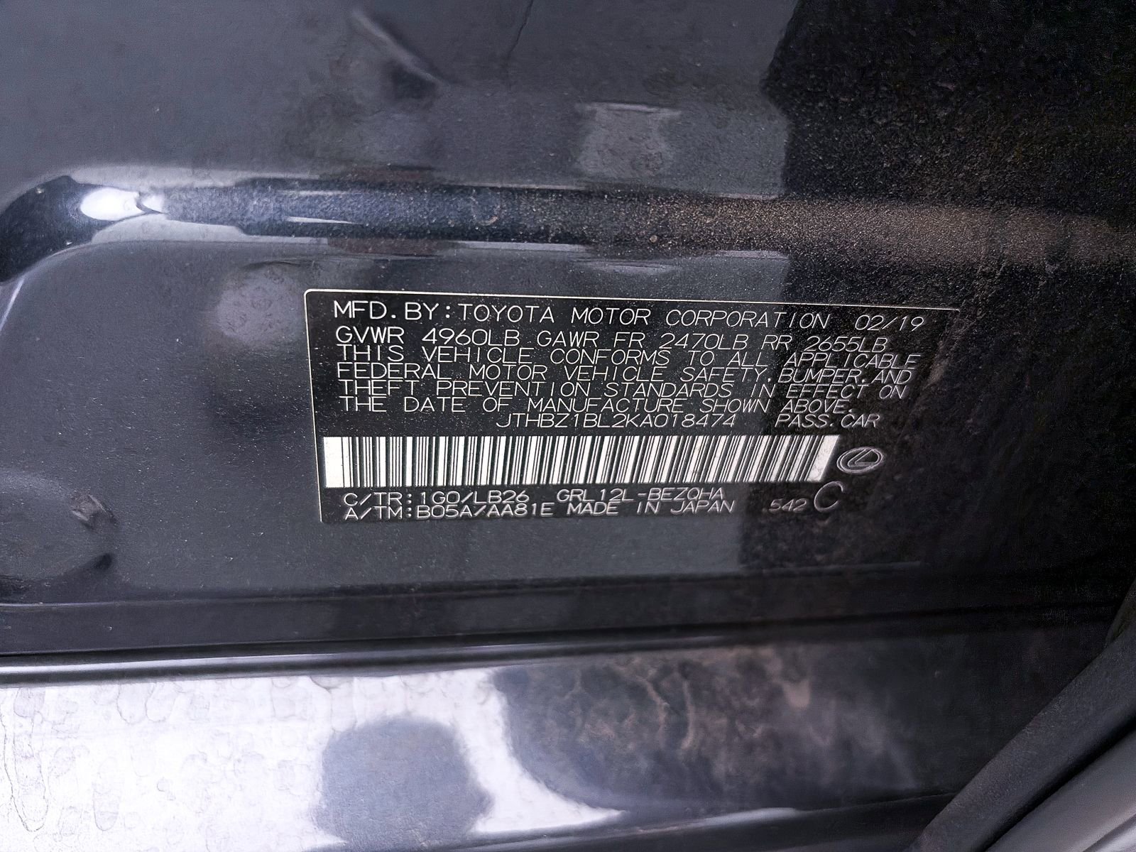 Used 2019 Lexus GS 350 F Sport RWD image 40