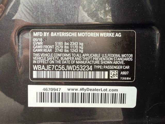 Used 2018 BMW 540i xDrive w/ M Sport Package image 38