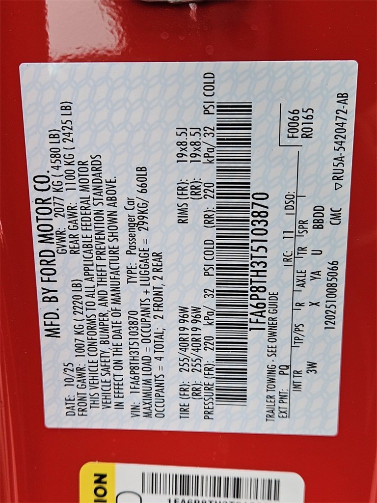 New 2026 Ford Mustang Coupe image 28