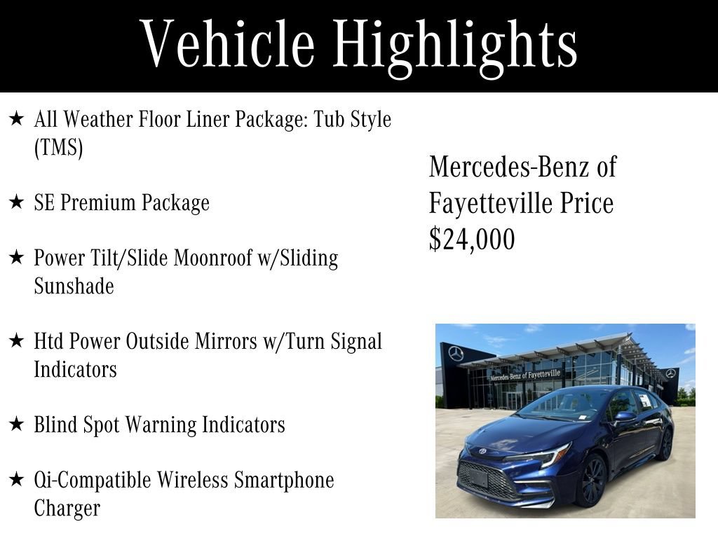 Used 2024 Toyota Corolla SE w/ SE Premium Package FWD image 6